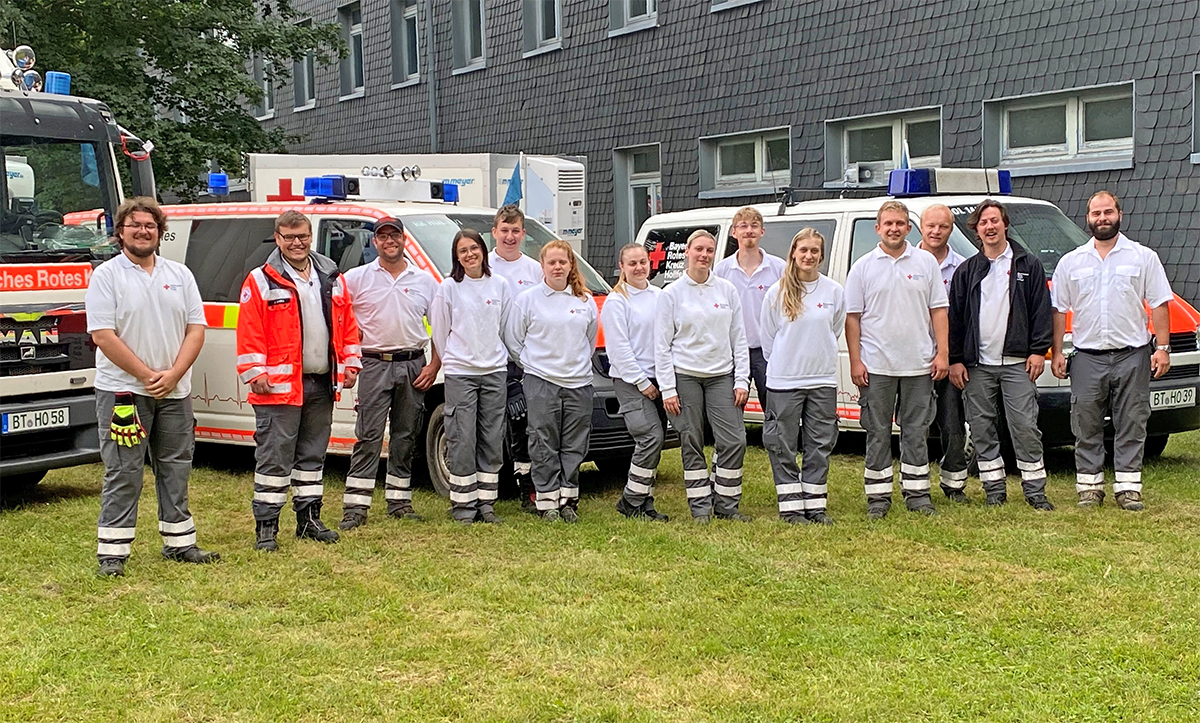 Die Helfer der BRK Bereitschaft Hollfeld - eine engagierte Truppe