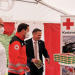 Oliver Dietel (BGM Stadt Gefrees) bei der feierlichen Inbetriebnahme RD-Stellplatz Streitau.