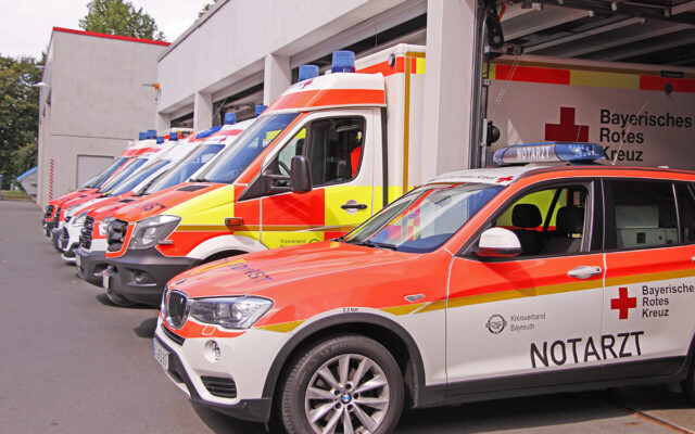 Große Einsatzübung des BRK in Bayreuth