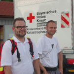 Ehrenamtliche Sanitäter des BRK Kreisverbandes Bayreuth auf "Fußstreife"
