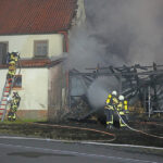 Großeinsatz bei Brand in Bauernhof