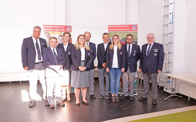 Das Führungsteam der Wasserwacht Ortsgruppe Bayreuth.