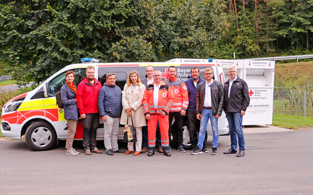 Delegation des estnischen Roten Kreuzes im BRK Zentrum Pegnitz.