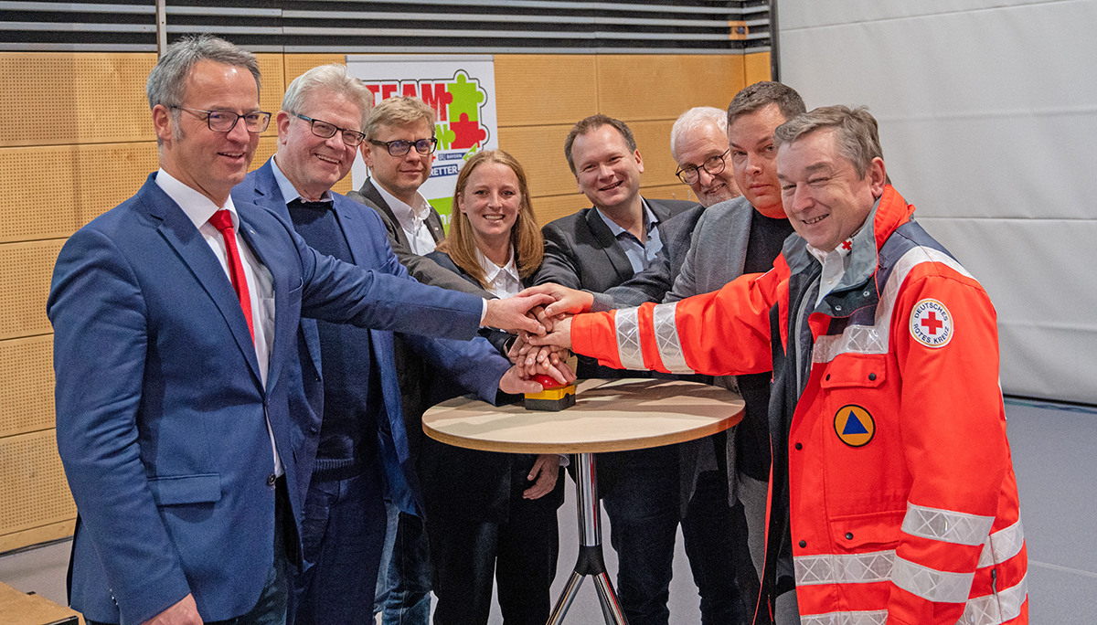 STARTSCHUSS FÜR DAS PROJEKT „TEAM BAYERN LEBENSRETTER“ in Speichersdorf