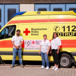 Das Team des BRK-Herzenswunsch-Hospizmobil um Alexandra Küfner (mitte) in Bad Berneck.