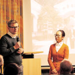 Marus Ruckdeschel und Chen Chen präsentieren die Erfharungen der ersten Dienstreise zu den Kooperationspartnern des BRK-Kreisverbandes Bayreuth in China.
