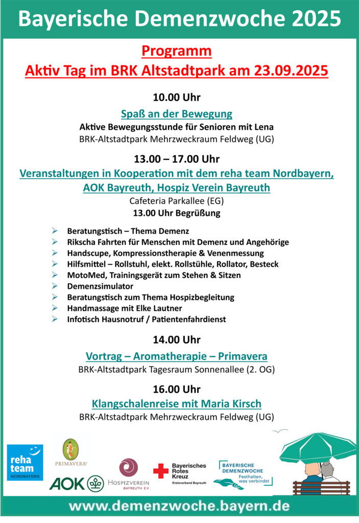 Aushang Aktivtag 23.09.2025 Demenzwoche 2025