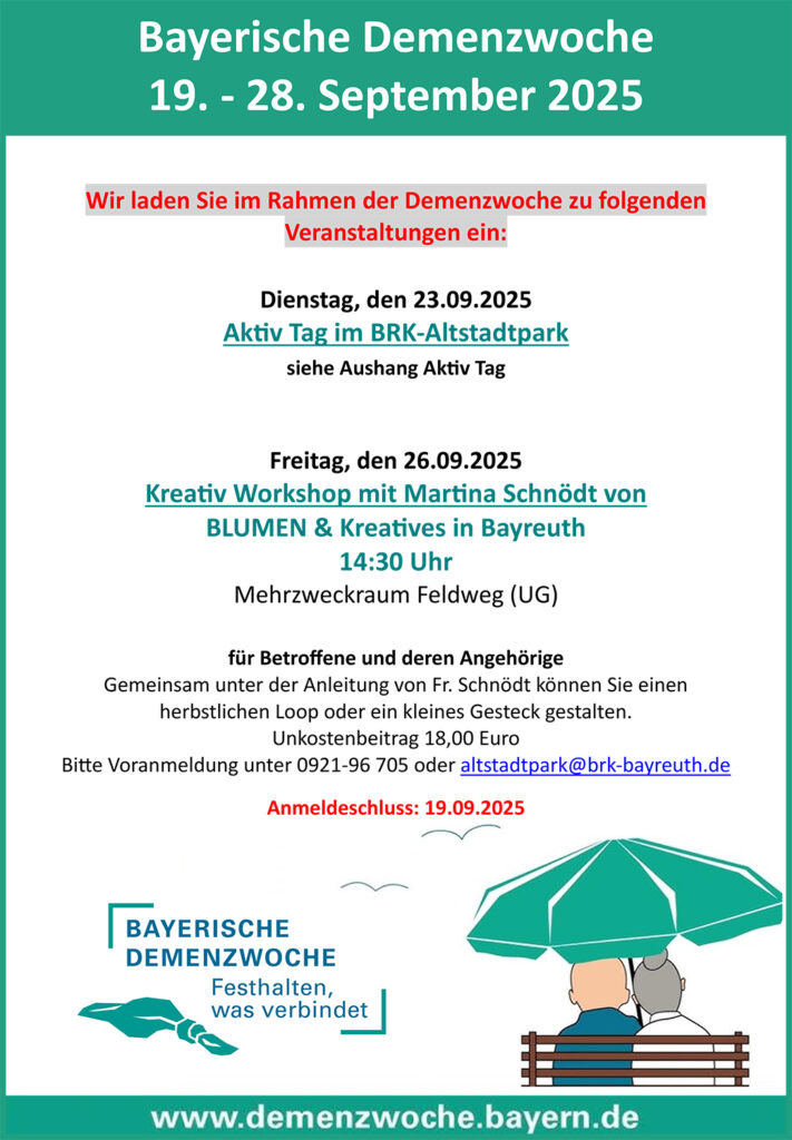 Aushang Demenzwoche 2025