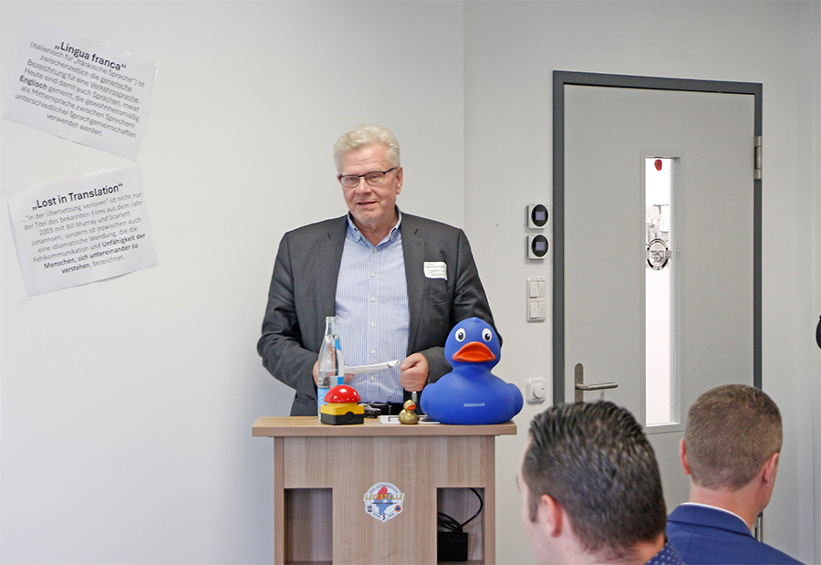 Thomas Ebersberger (Vorsitzender ZRF und Oberbürgermeister Stadt Bayreuth) bei seinem Grußwort.