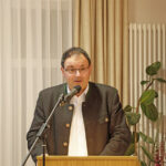 Staatssekretär Martin Schöffel (MdL) anlässlich seines Grußwortes zum Jubiläum "100 Jahre BRK-Bereitschaft Fichtelberg / Neubau".