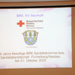 Aufnahem der Präsentation - 100 Jahre freiwillige Sanitätsnkolonne bzw. Sanitätsbereitschaft Fichtelberg/Neubau.