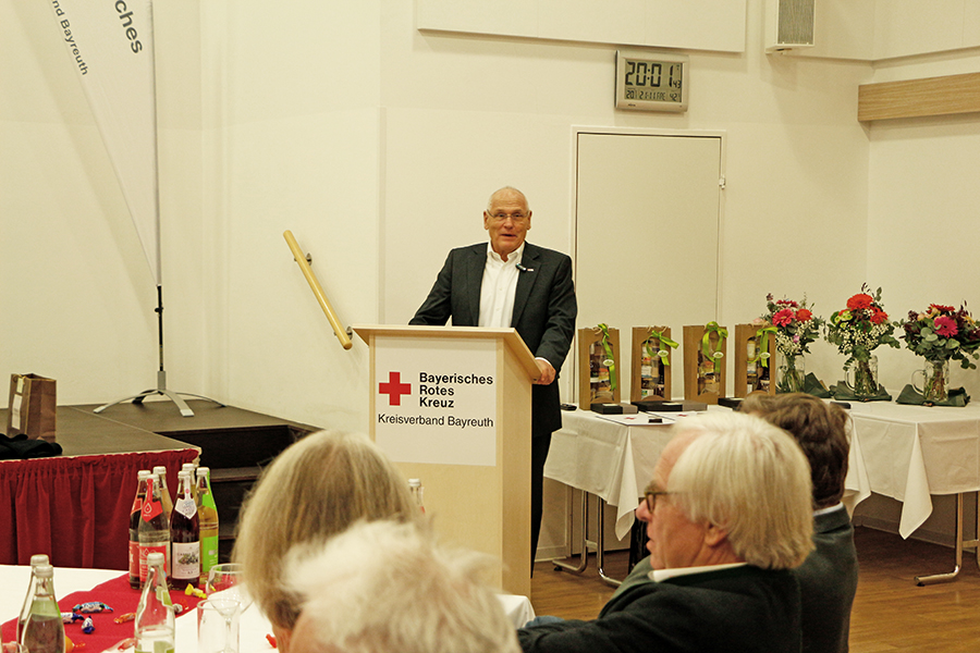 Außergewöhnliches Engagement und große Verantwortung für das BRK – BRK-Bayreuth ehrt langjährige Vorstandsmitglieder