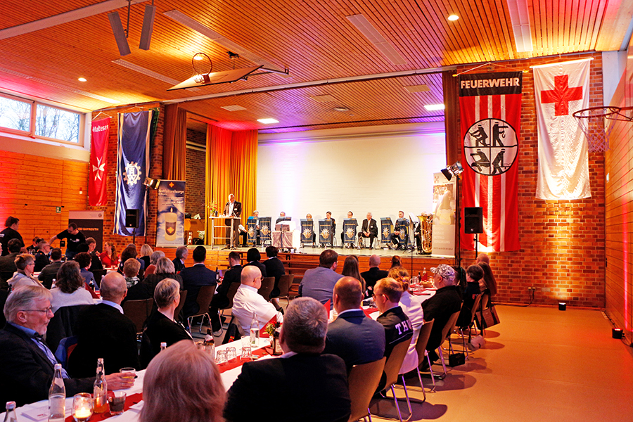 20 Jahre PSNV-Team Bayreuth – zwei Jahrzehnte menschliche Fürsorge in Krisensituationen. Blick in den Saal.