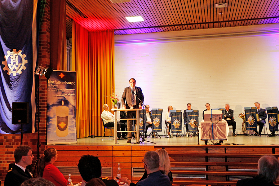 20 Jahre PSNV-Team Bayreuth – zwei Jahrzehnte menschliche Fürsorge in Krisensituationen - Staatssekretär Martin Schöffel.