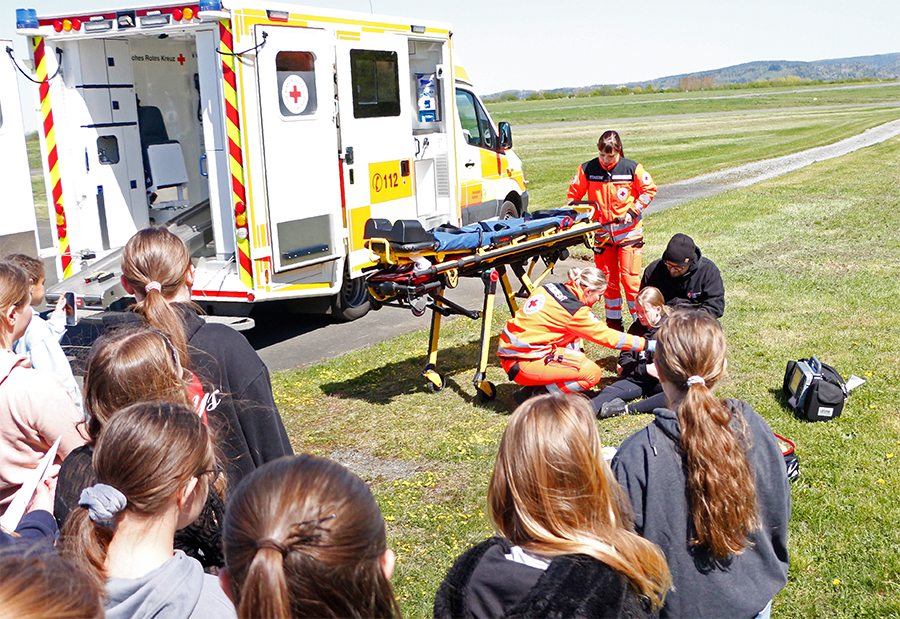 Rettungübung beim Girls` day 2026.
