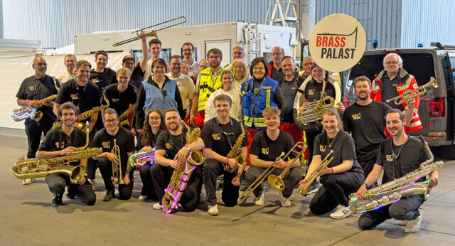 Band Brass Palast bedankt sich beim BRK